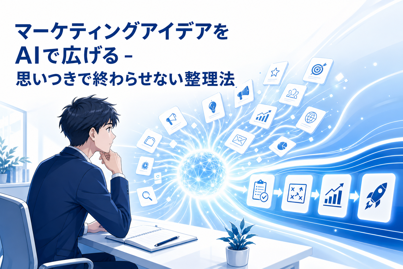 マーケティングアイデアをAIで広げる