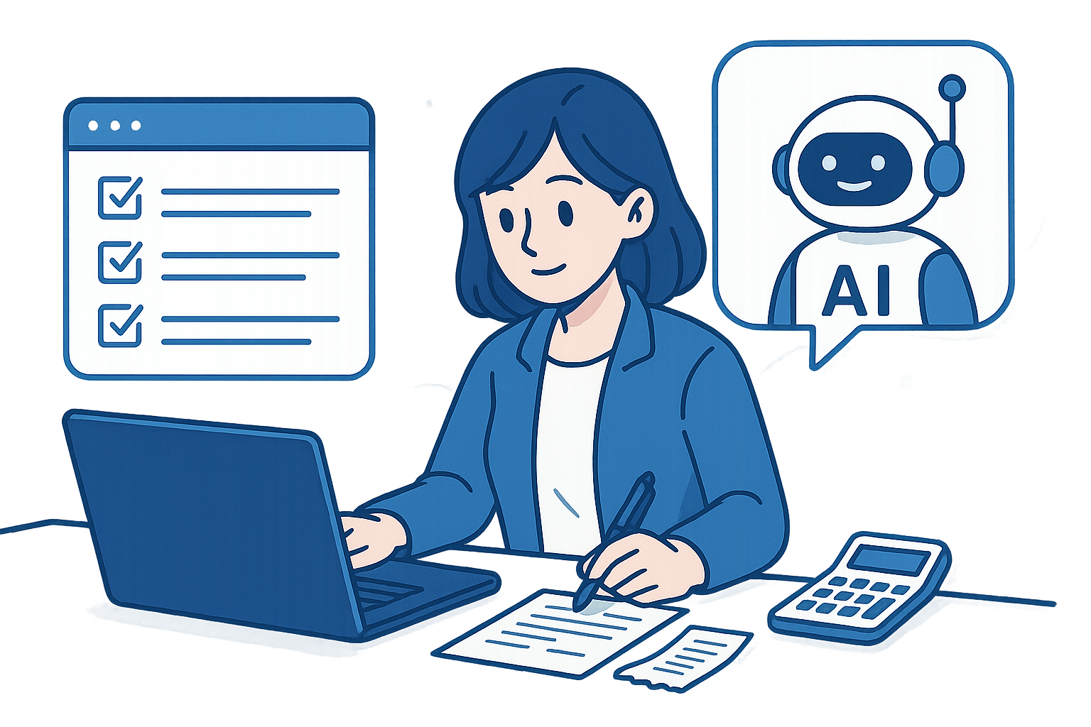 ひとり事業の会計・経理はAIでどこまで楽になるのか - AIに頼みやすい経理作業